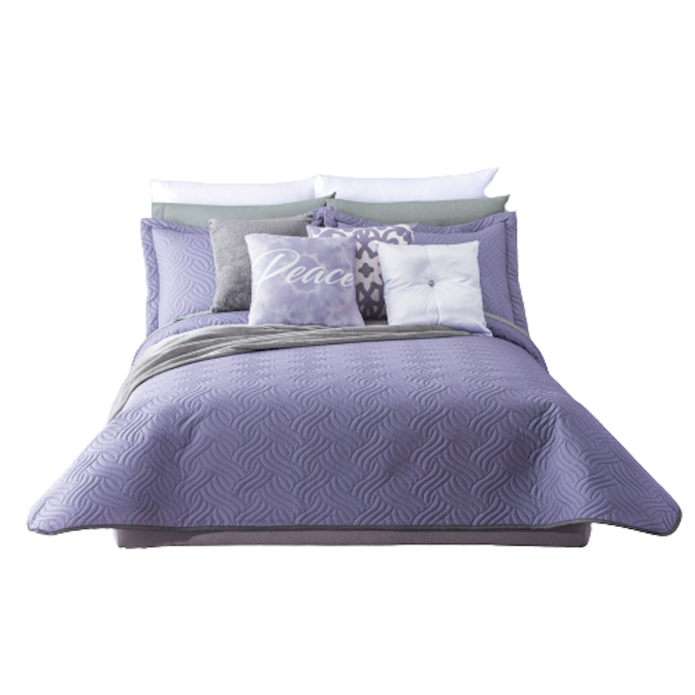 Edredón Concord Neo color Lavanda King Size