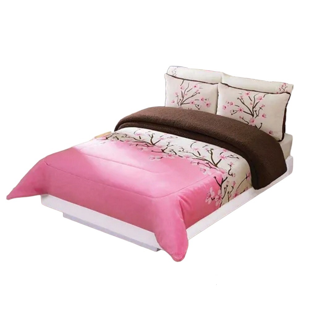 Cobertor Borrega Cerezo King Size Concord Rosa