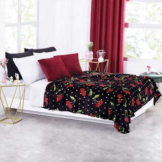 Foto 2 | Cobertor Matrimonial Concord Cherry Pop Negro