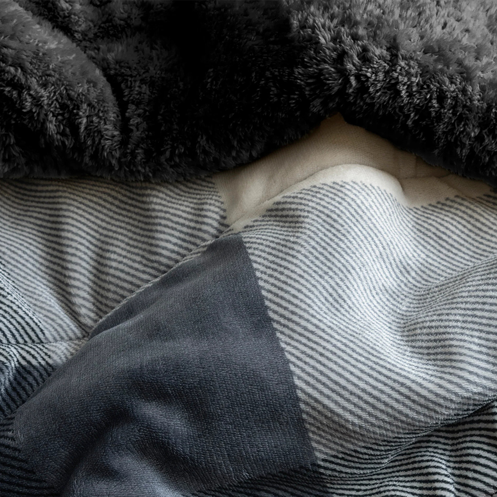 Foto 4 pulgar | Cobertor Vianney Invernal Queen Size color Gris