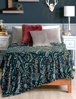Foto 2 | Cobertor Vianney Harry Potter color Tinto Queen Size