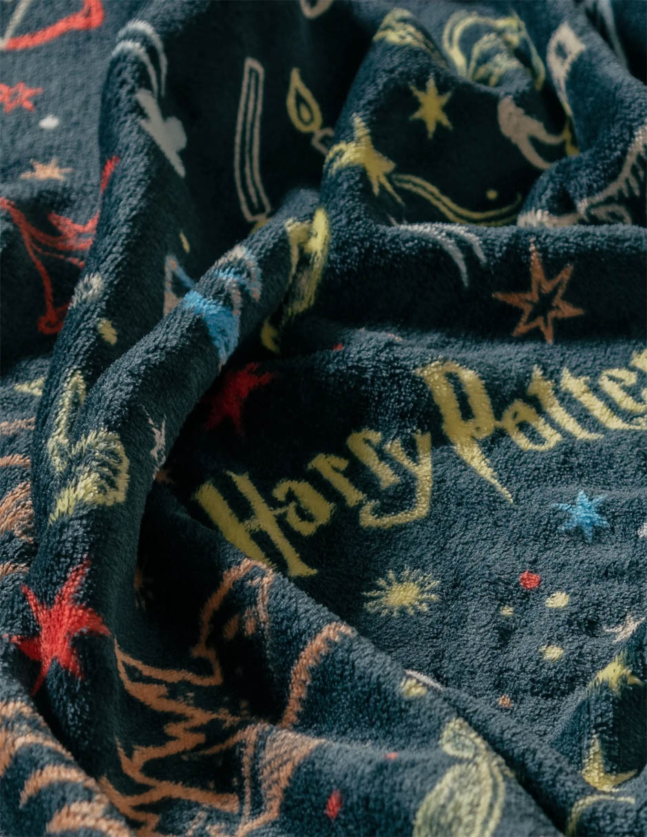 Foto 6 pulgar | Cobertor Vianney Harry Potter color Tinto Queen Size