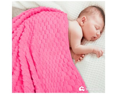 Foto 7 | Cobija de Franela Bluelander CBHH-0020 Rosa Poliéster 117 X 83 cm