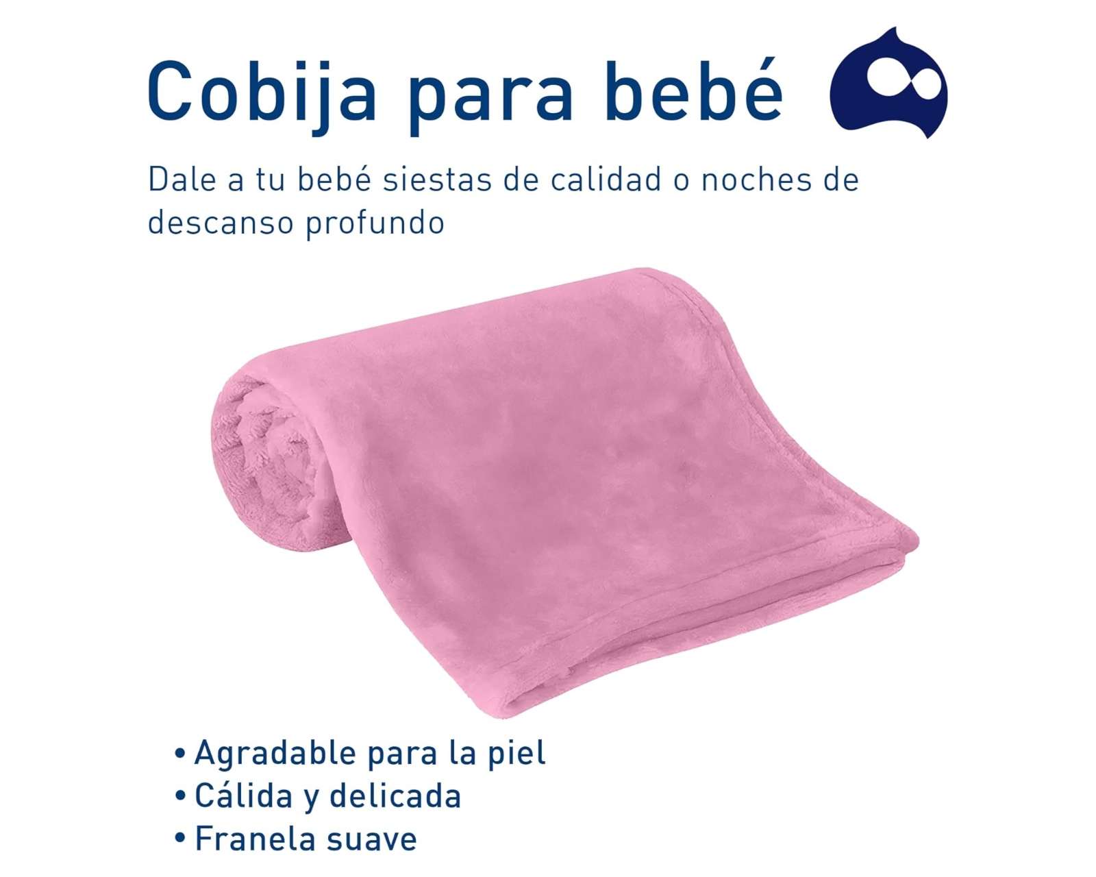 Foto 3 pulgar | Cobija Bluelander Rosa para Bebé