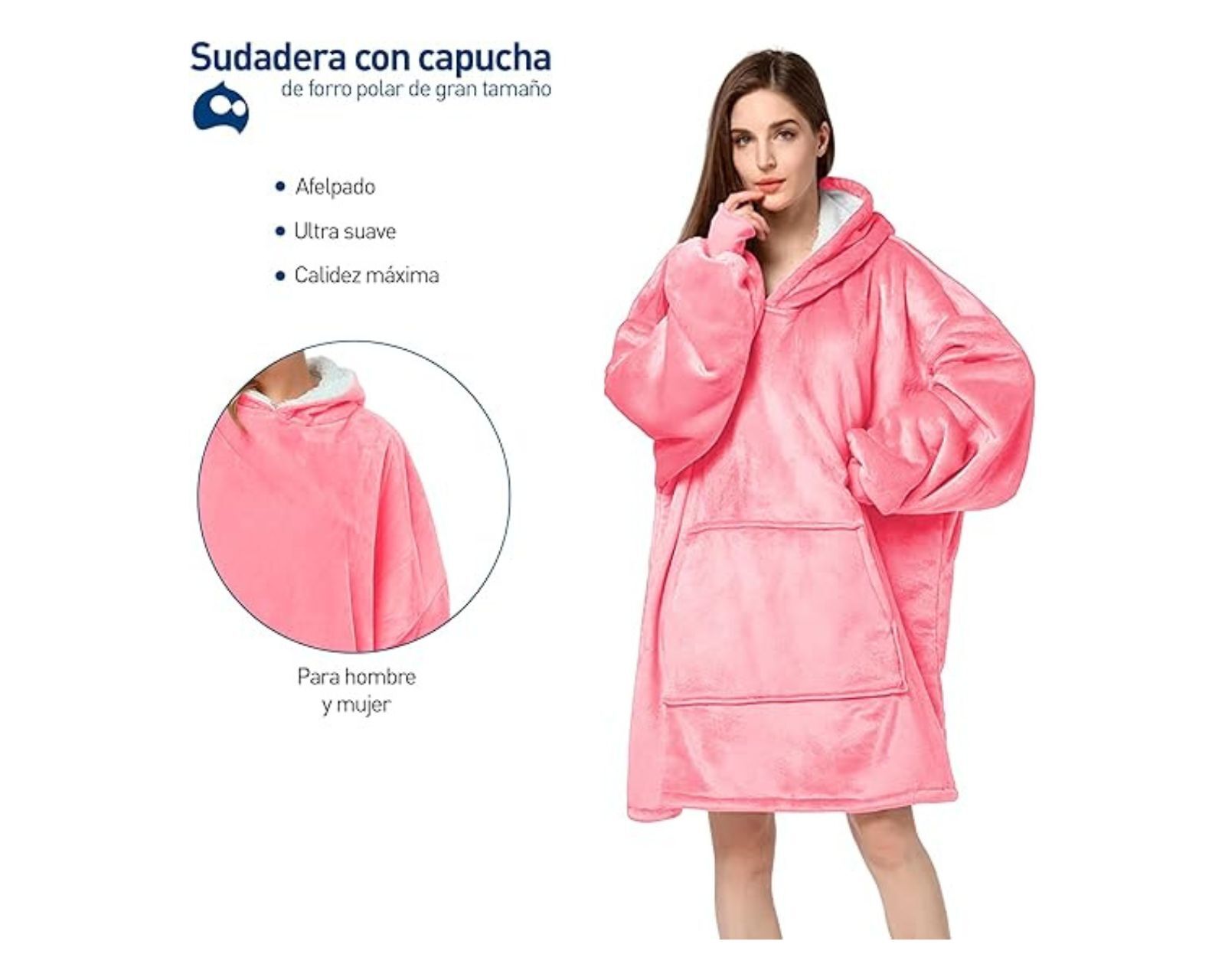 Foto 2 | Sudadera Cobija Termica Bluelander Unisex