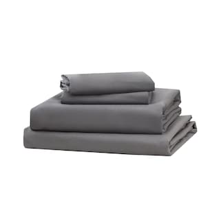 Foto 1 | Juego de Sábanas Queen Size Belug 4 Piezas Gris Oscuro