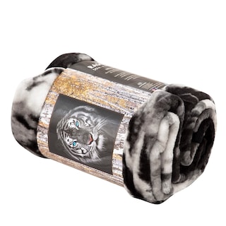 Foto 4 | Venta Internacional - Manta Blanket Northwest White Tiger Stare Raschel 100% Poliéster