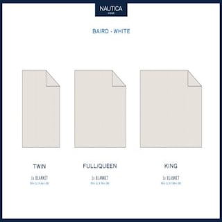 Foto 7 | Venta Internacional - Manta Nautica Baird Collection 100% Algodón Tamaño King