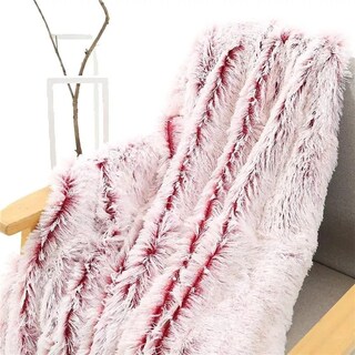 Foto 4 | Cobertor Matrimonial Con Borrega Pelo Alto Extra Suave Rosa Jaspeado