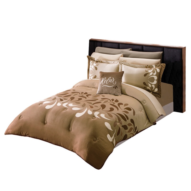 Edredón Lavable Castaña 2 Vistas King Size Colchas Concord $2,019