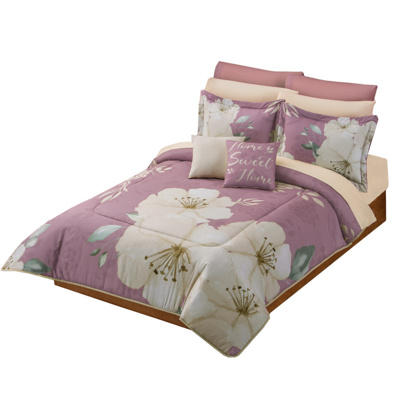 Edredón Concord EFLI746 Lavable Lua 2 Vistas Matrimonial Colchas