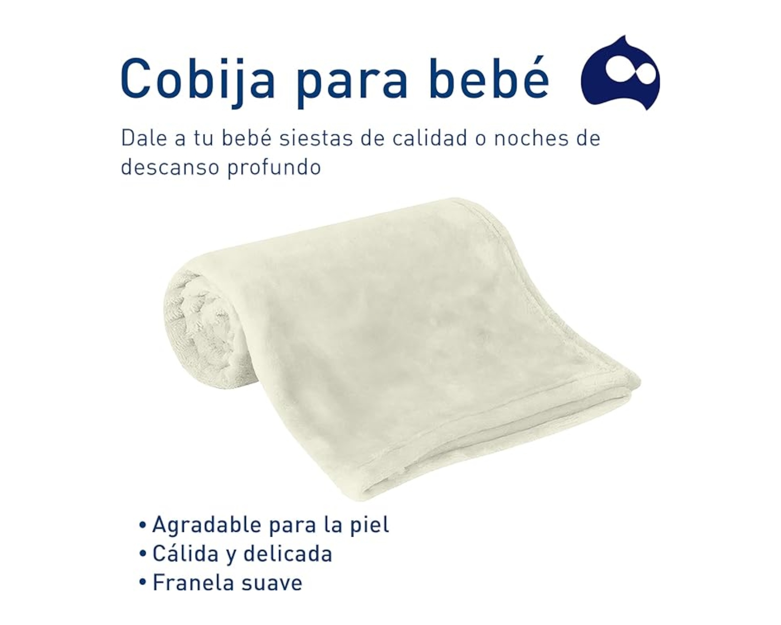 Foto 3 pulgar | Cobijas Bluelander Beige 100% Poliéster 117 x 83 cm 2 Piezas para Bebé