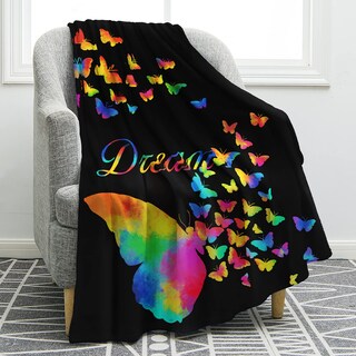 Foto 1 | Manta Jekeno Colorful Butterfly Comfort Warm, 150 X 200 Cm - Venta Internacional.