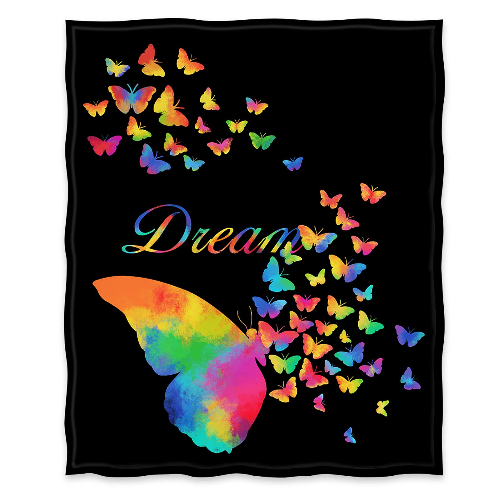 Foto 2 | Manta Jekeno Colorful Butterfly Comfort Warm, 150 X 200 Cm - Venta Internacional.