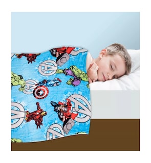 Foto 2 | Frazada Infantil Avengers Extra Suave 127x152cm Azul