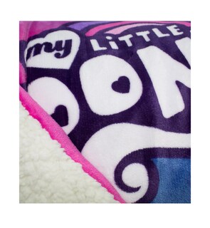 Foto 2 | Cobija Frazada Infantil My Little Pony Estampado Borrega