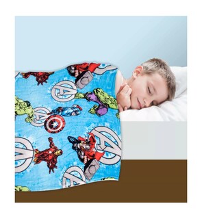Foto 2 | Frazada Infantil Avengers Extra Suave 127x152cm Azul