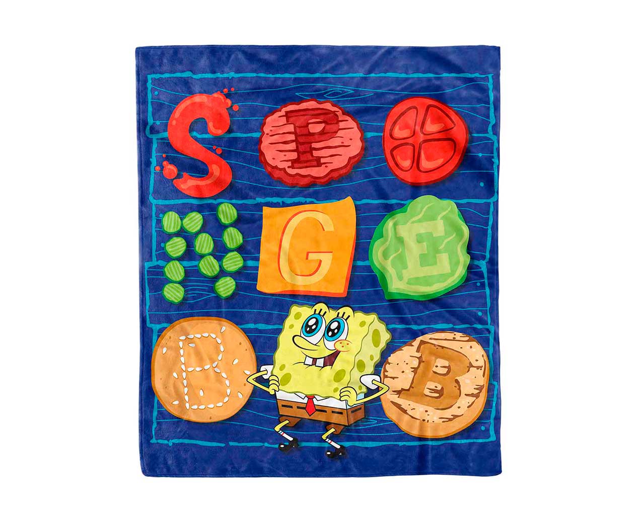 Frazada Bob Esponja Cangreburguer
