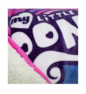 Foto 2 | Cobija Frazada Infantil My Little Pony Estampado Borrega