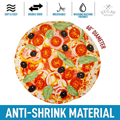 Foto 3 pulgar | Manta Zulay Kitchen Pizza 150 cm - Venta Internacional