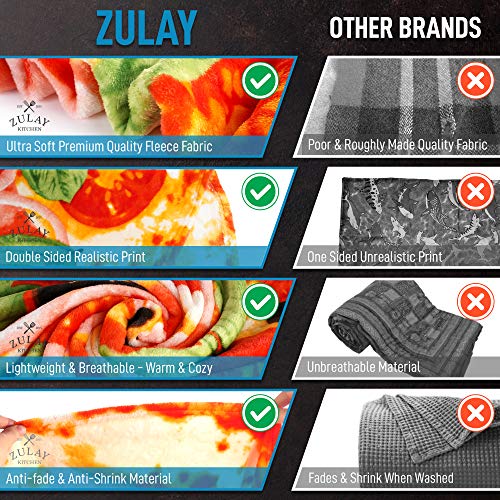 Foto 7 pulgar | Manta Zulay Kitchen Pizza 150 cm - Venta Internacional