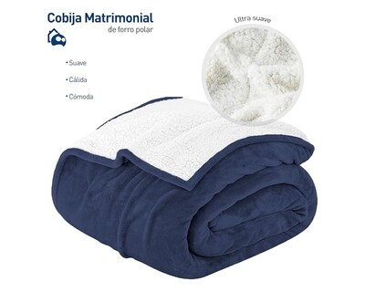 Foto 2 | Cobija Bluelander CBHH-0443 Azul Marino Matrimonial