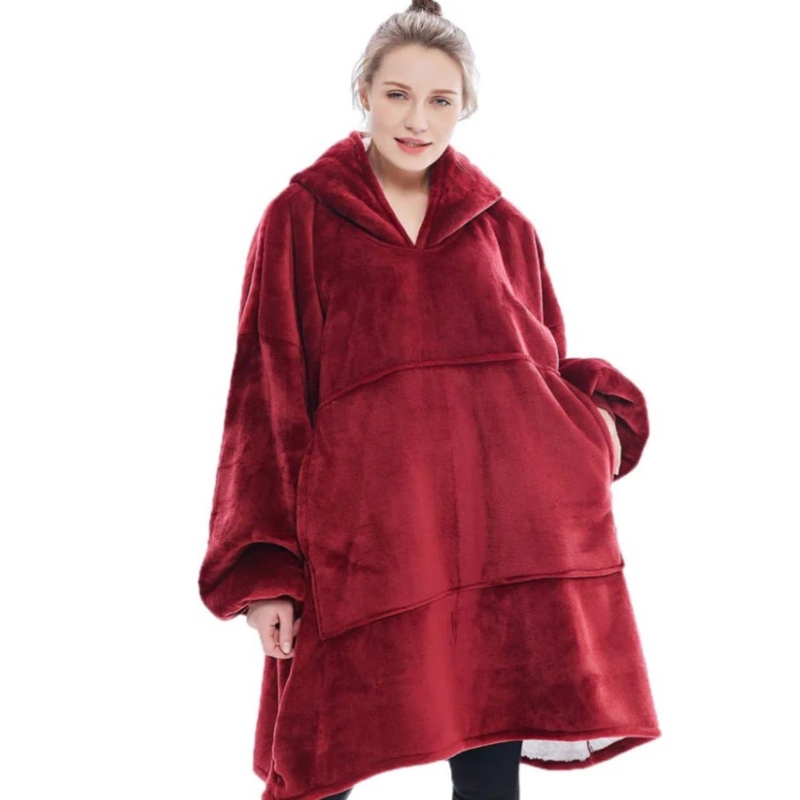 Manta Polar 1234 Con Capucha De Felpa Pulida Para Invierno - Venta Internacional.