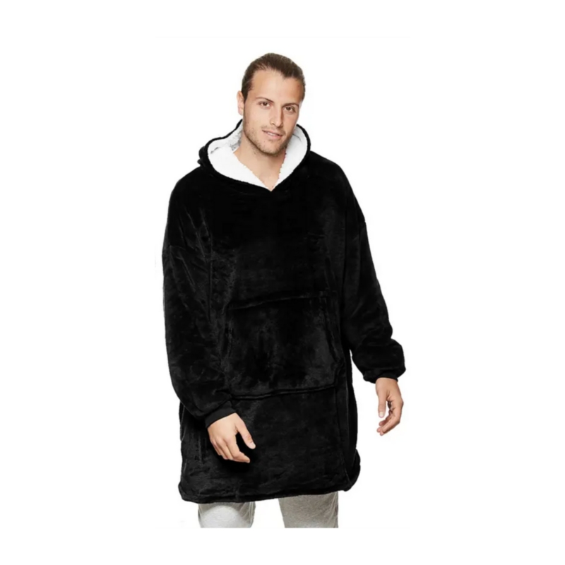 Foto 2 | Manta Con Capucha Coat Maxi Sherpa, Forro Polar De Invierno Para Adultos - Venta Internacional.