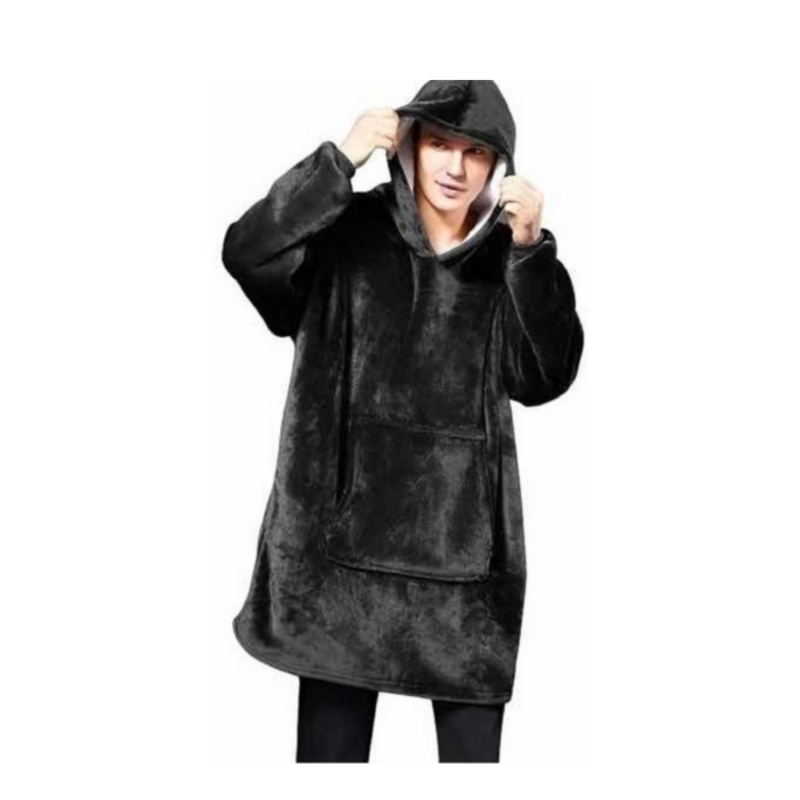 Foto 4 pulgar | Manta Con Capucha Coat Maxi Sherpa, Forro Polar De Invierno Para Adultos - Venta Internacional.