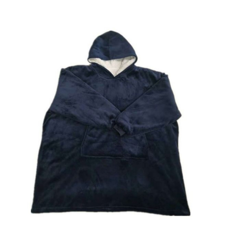Foto 3 pulgar | Manta Con Capucha Polerón Winter Jersey Sherpa Para Adulto - Venta Internacional.