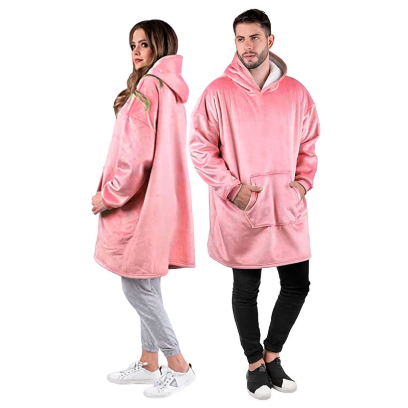 Foto 3 pulgar | Manta Con Capucha, Forro Polar Sherpa, De Invierno, Para Adulto - Venta Internacional.