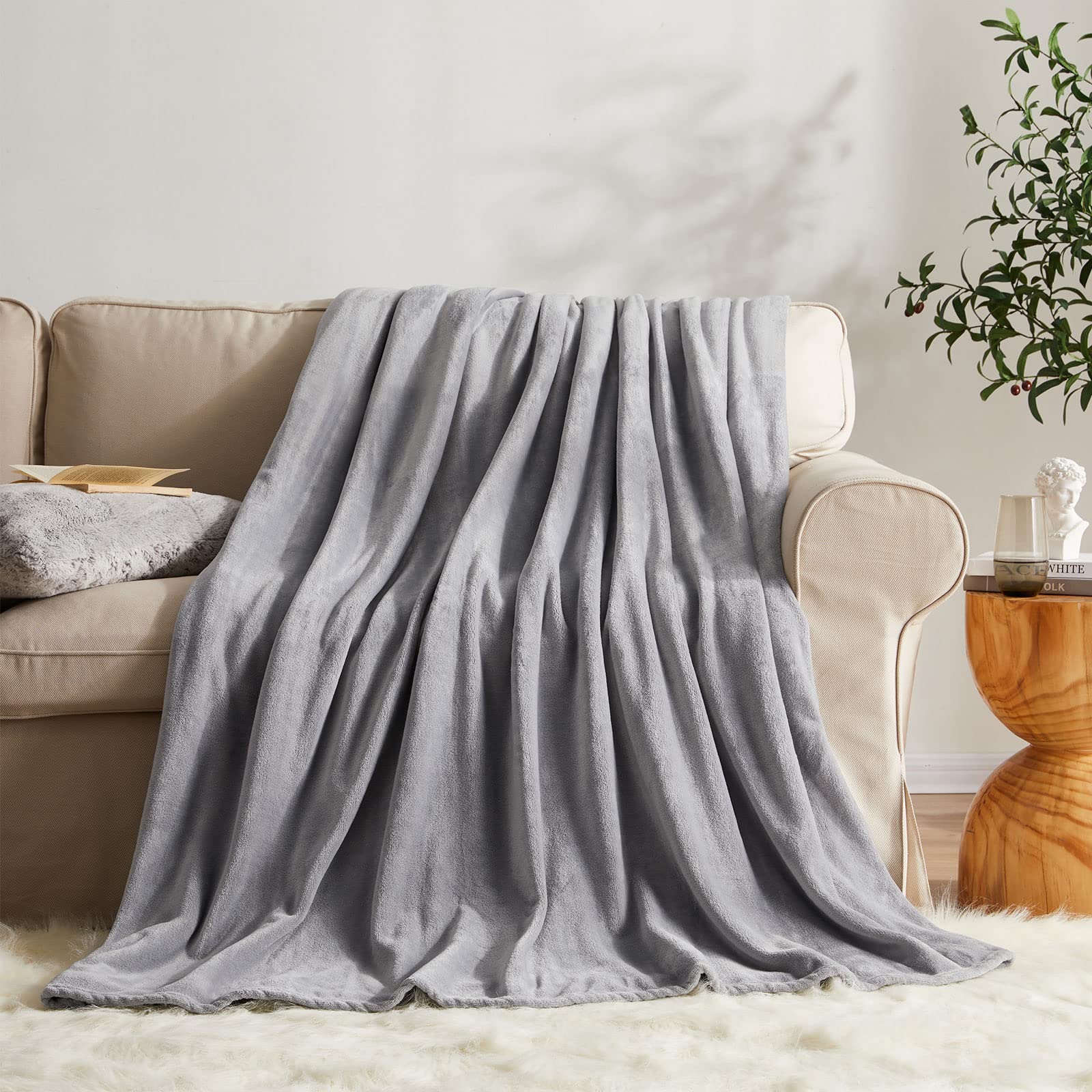 Foto 2 | Manta Polar Kmuset, Tamaño Manta Gris, Supersuave Y Acogedora - Venta Internacional.