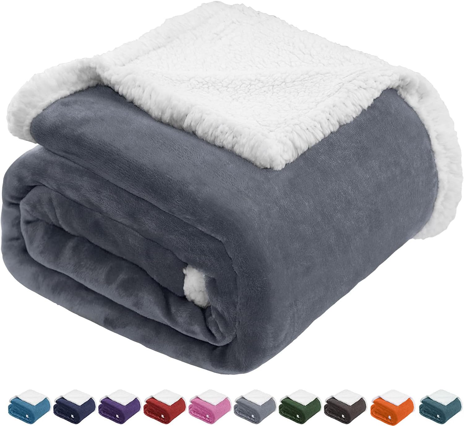 Foto 2 pulgar | Manta Beautex De Felpa De Felpa Con Forro Polar Sherpa, 130 X 150 Cm - Venta Internacional.