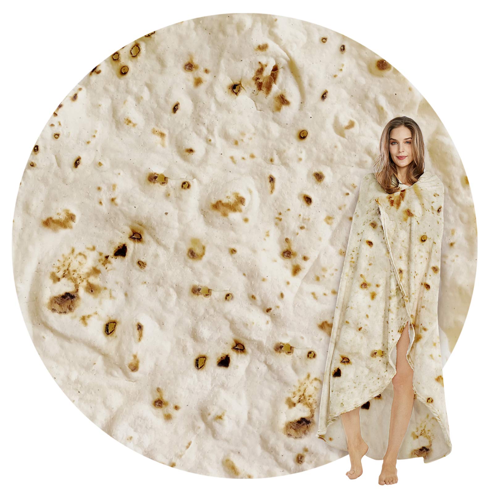 Manta Para Tortillas Searoomy Burritos, Novedosa Y Divertida, Regalo De 120 Cm - Venta Internacional.