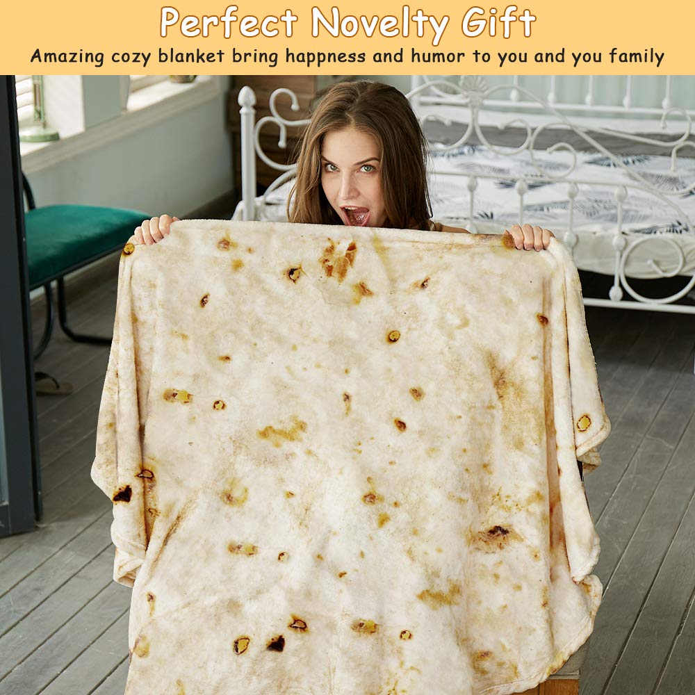 Foto 3 pulgar | Manta Para Tortillas Searoomy Burritos, Novedosa Y Divertida, Regalo De 120 Cm - Venta Internacional.