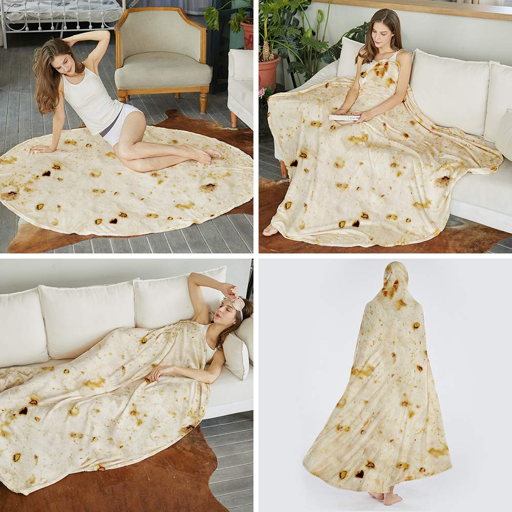 Foto 7 | Manta Para Tortillas Searoomy Burritos, Novedosa Y Divertida, Regalo De 120 Cm - Venta Internacional.