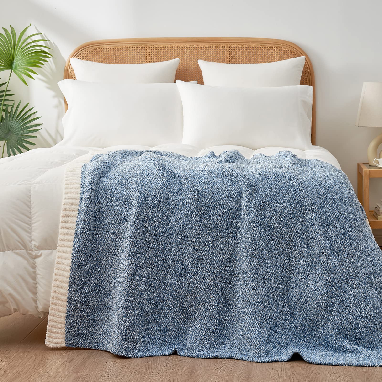Foto 7 pulgar | Manta Snuggle Sac, Color Azul Jaspeado, Reversible, 130 X 150 Cm - Venta Internacional.