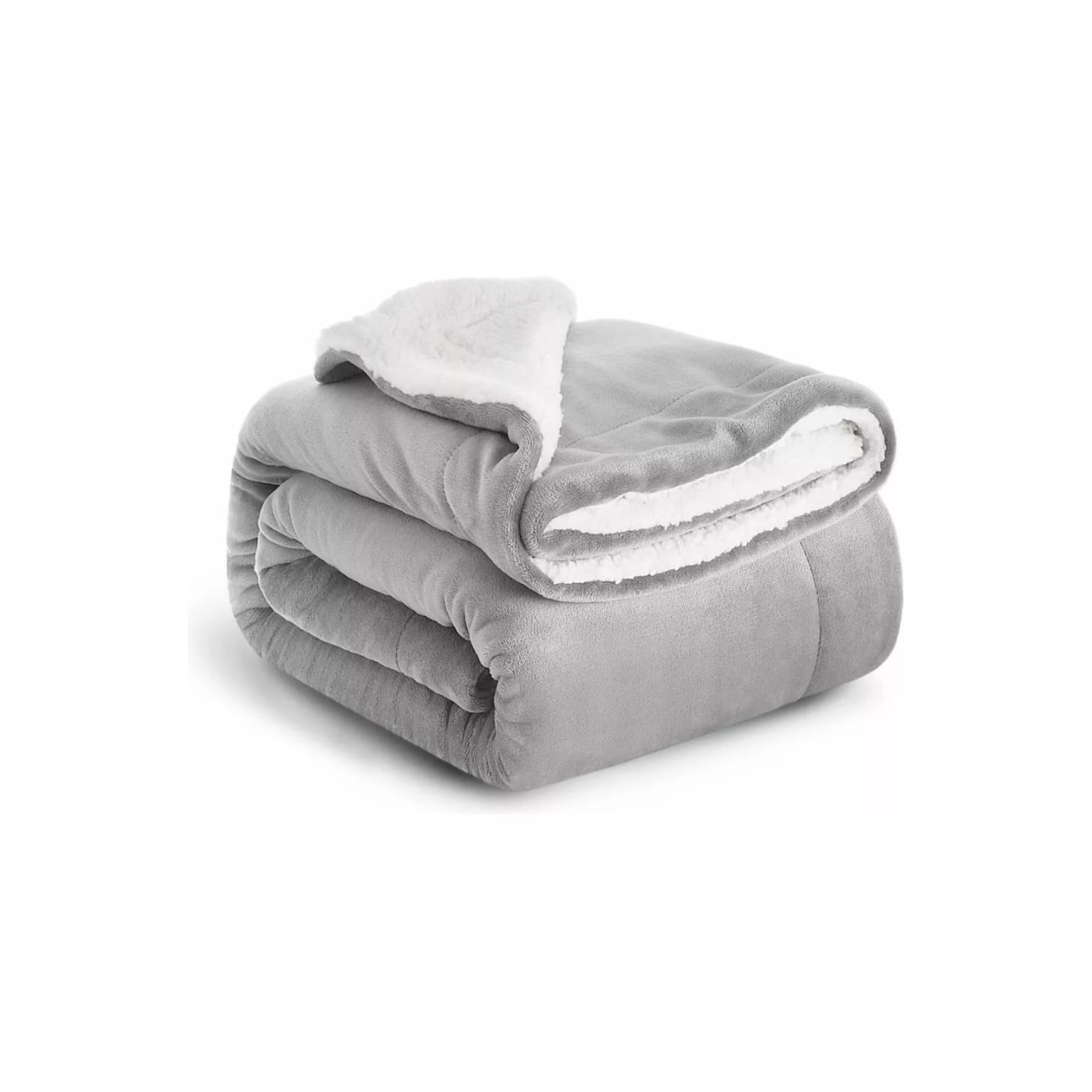 Foto 2 pulgar | Manta Sherpa Polar Thermal de 2 Plazas Gris - Venta Internacional