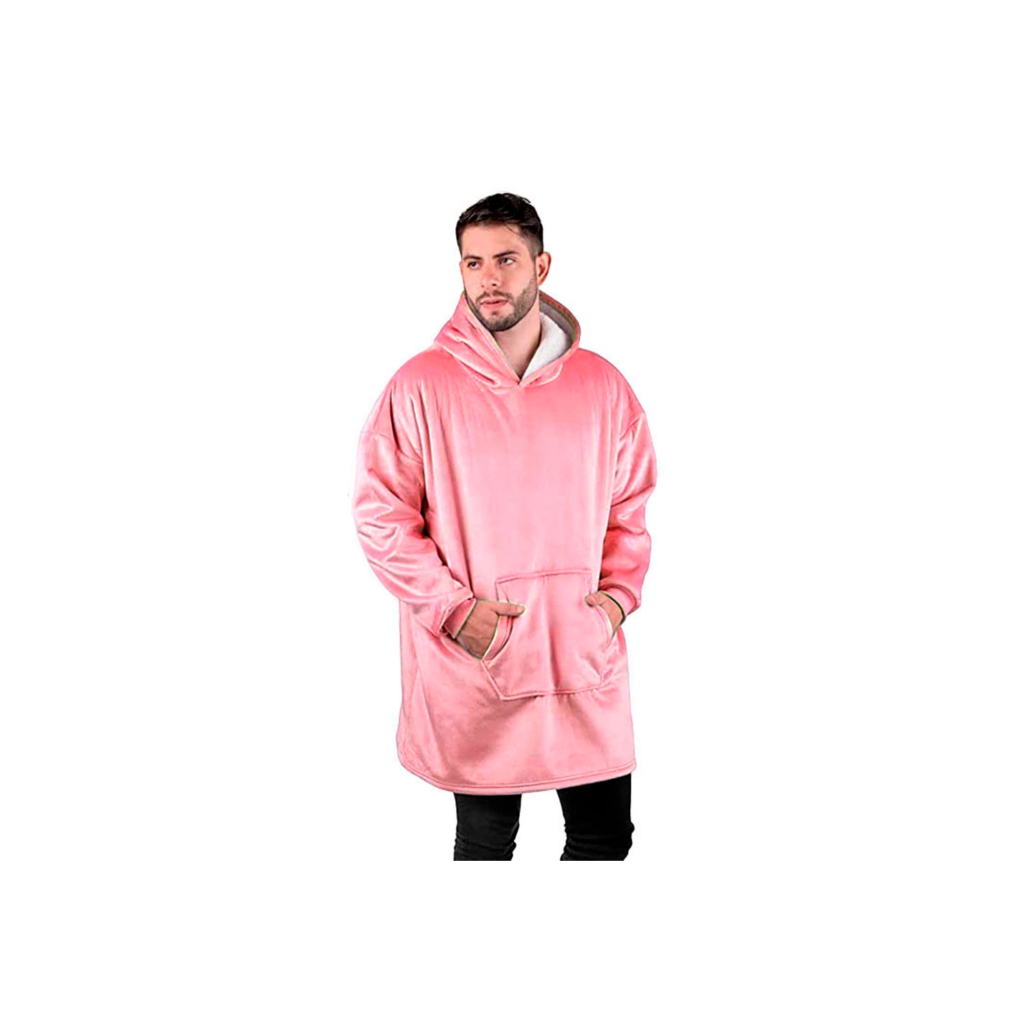 Manta Polar con Capucha Sherpa - Venta Internacional