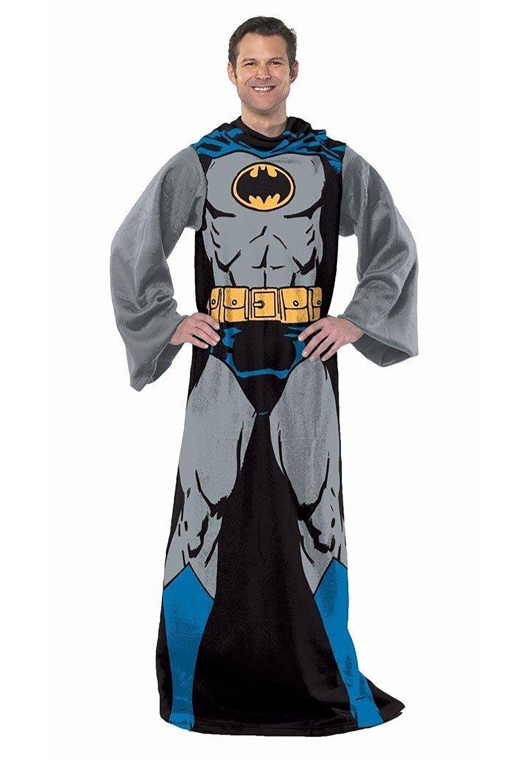 Colcha Cómoda De Blanket Northwest Con Mangas Batman, 122 X 180 Cm - Venta Internacional.