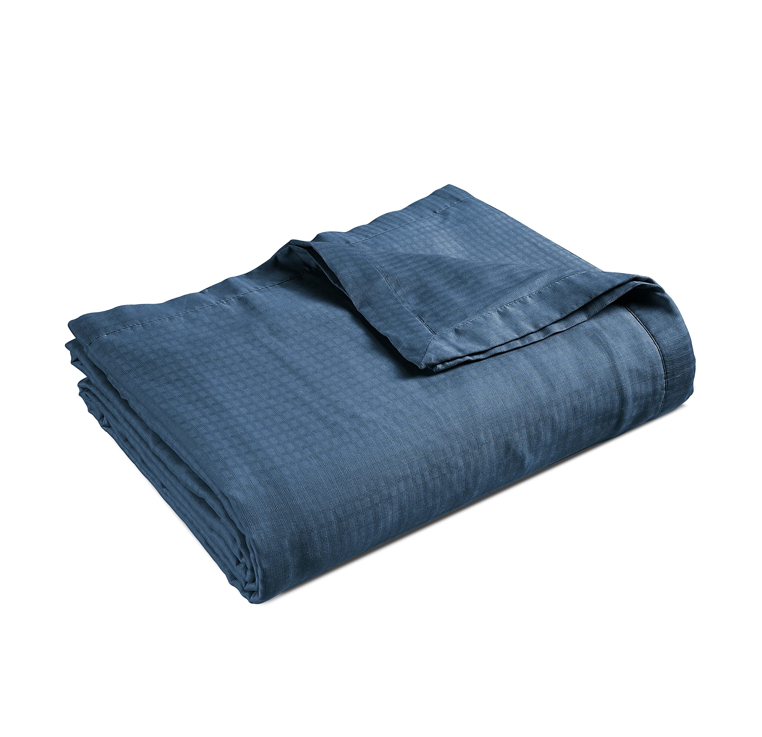 Manta Lane Linen Cooling, Talla Doble, Rayón Y Eucalipto, Color Azul - Venta Internacional.