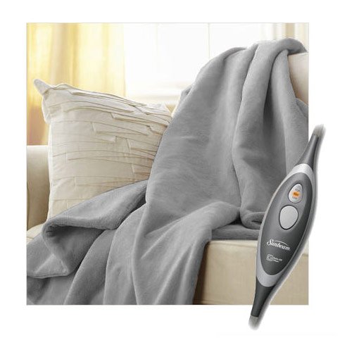 Foto 2 pulgar | Manta Térmica Eléctrica Sunbeam Microplush Misty Grey - Venta Internacional.