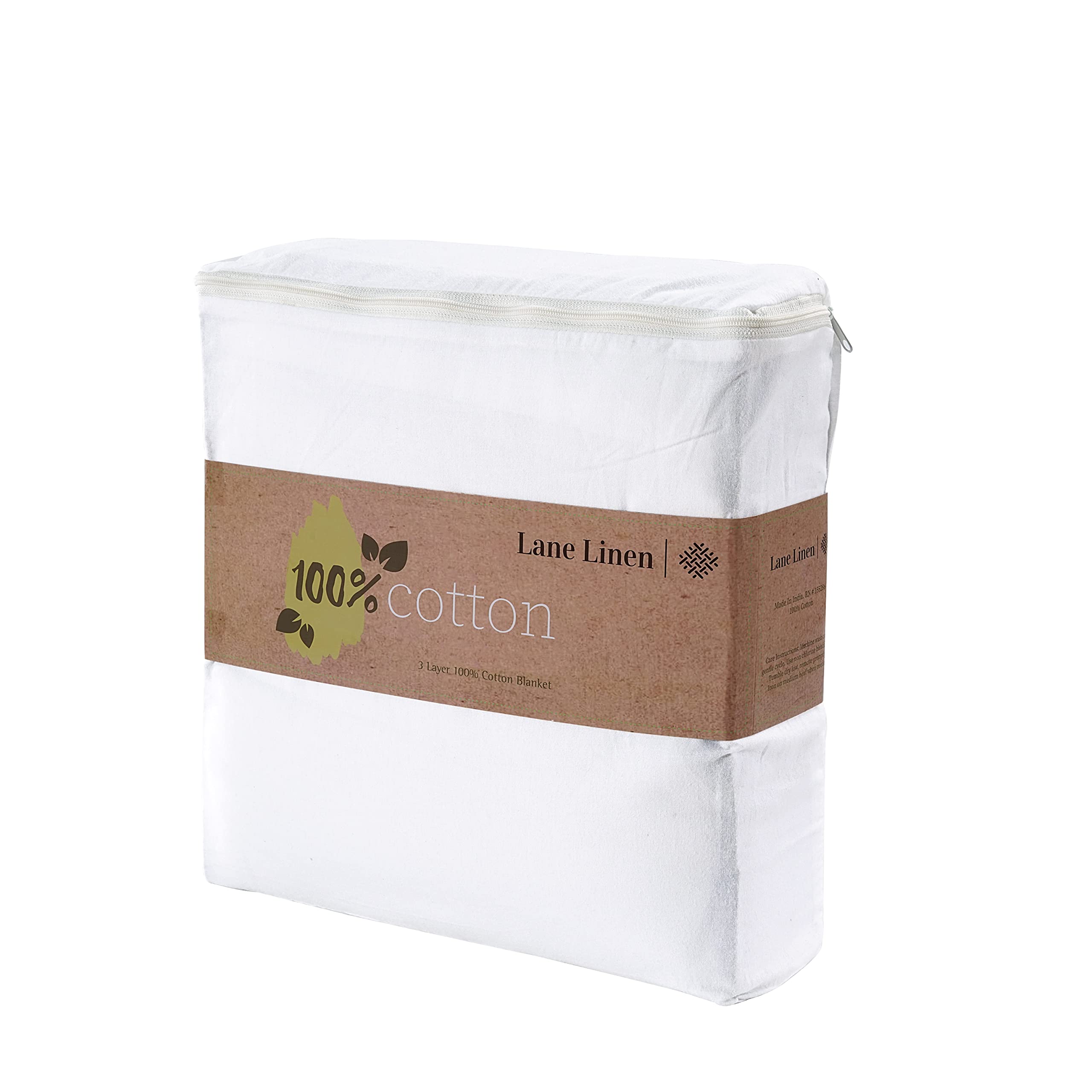 Foto 5 | Manta Lane Linen, Tamaño Queen, 100% Algodón, 320 G/m², Ligera - Venta Internacional.