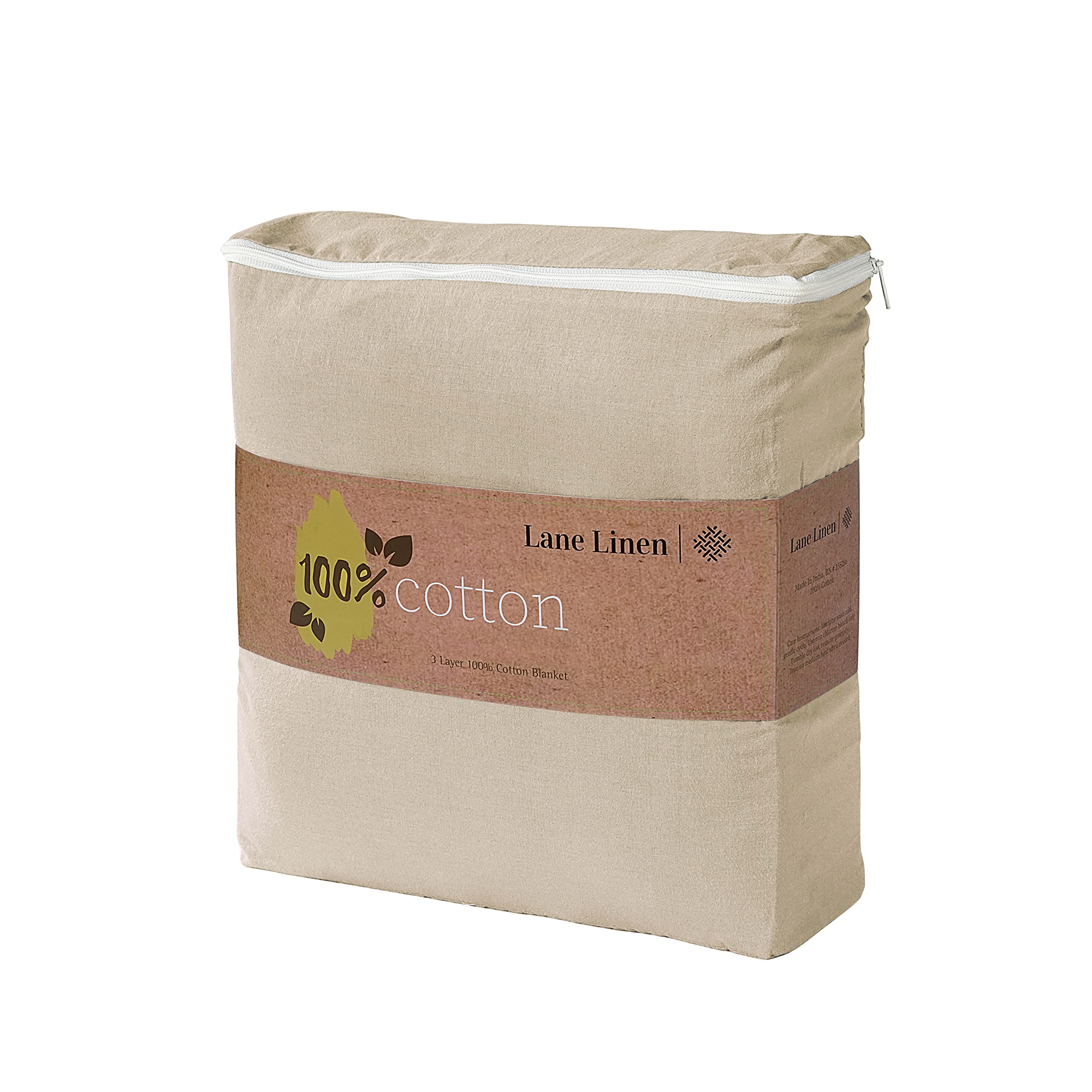 Foto 6 | Manta Lane Linen, 100% Algodón, Tamaño King, 320 G/m², Ligera - Venta Internacional.