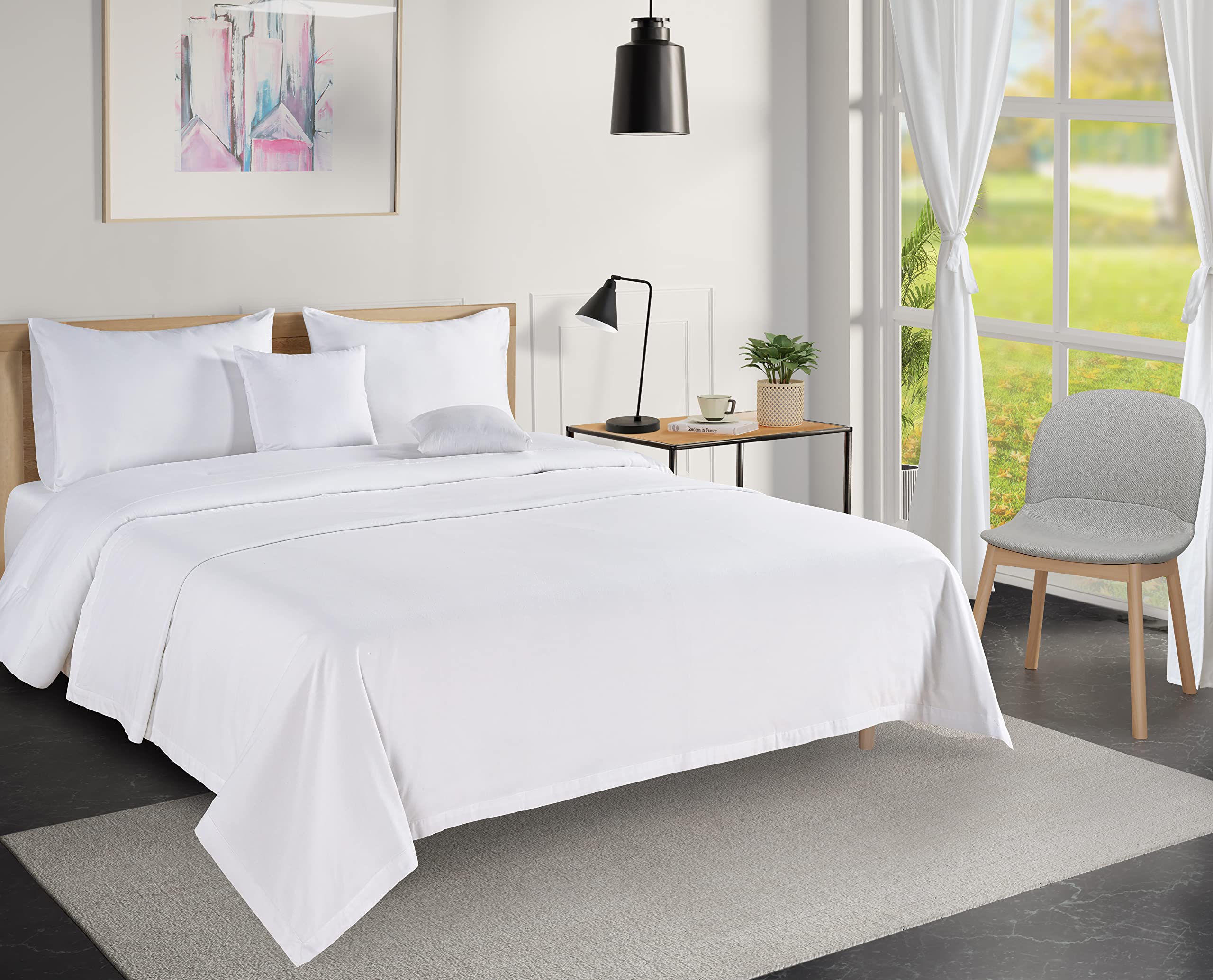 Foto 1 | Manta Lane Linen, 100% Algodón, Tamaño King, 320 G/m², Color Blanco - Venta Internacional.