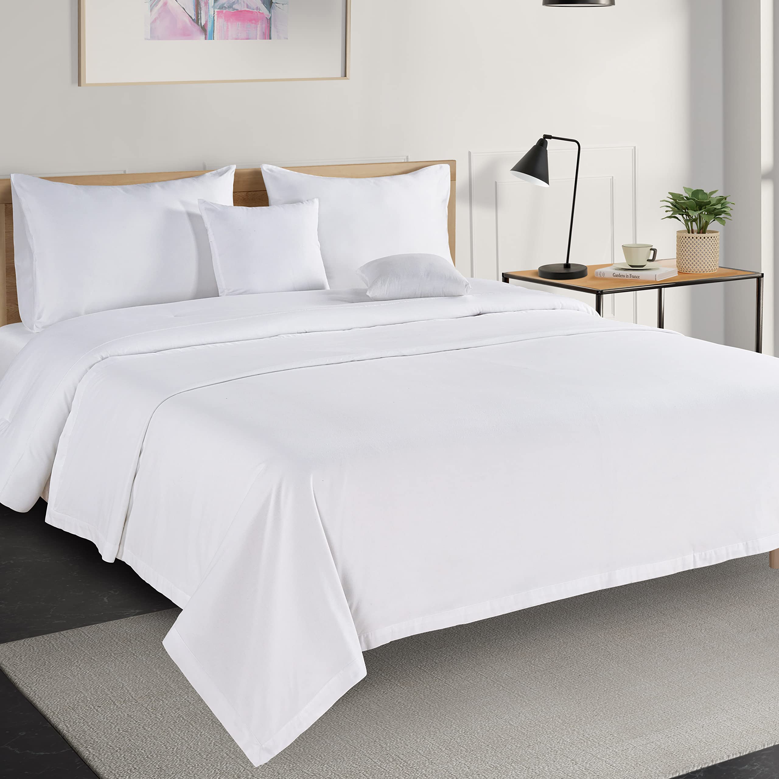 Foto 2 | Manta Lane Linen, 100% Algodón, Tamaño King, 320 G/m², Color Blanco - Venta Internacional.