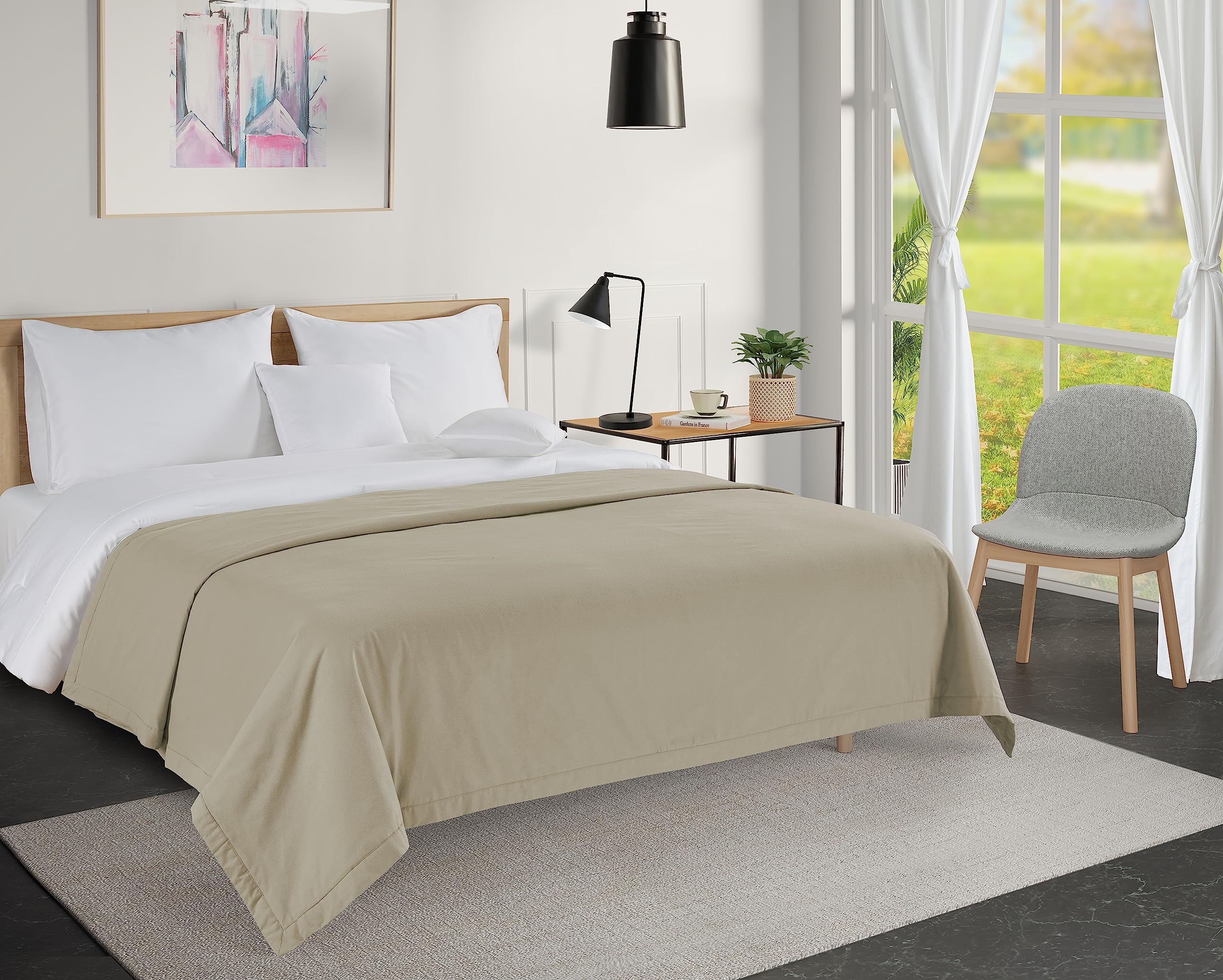 Foto 4 | Manta Lane Linen 100% Algodón De 3 Capas Transpirable King White - Venta Internacional.
