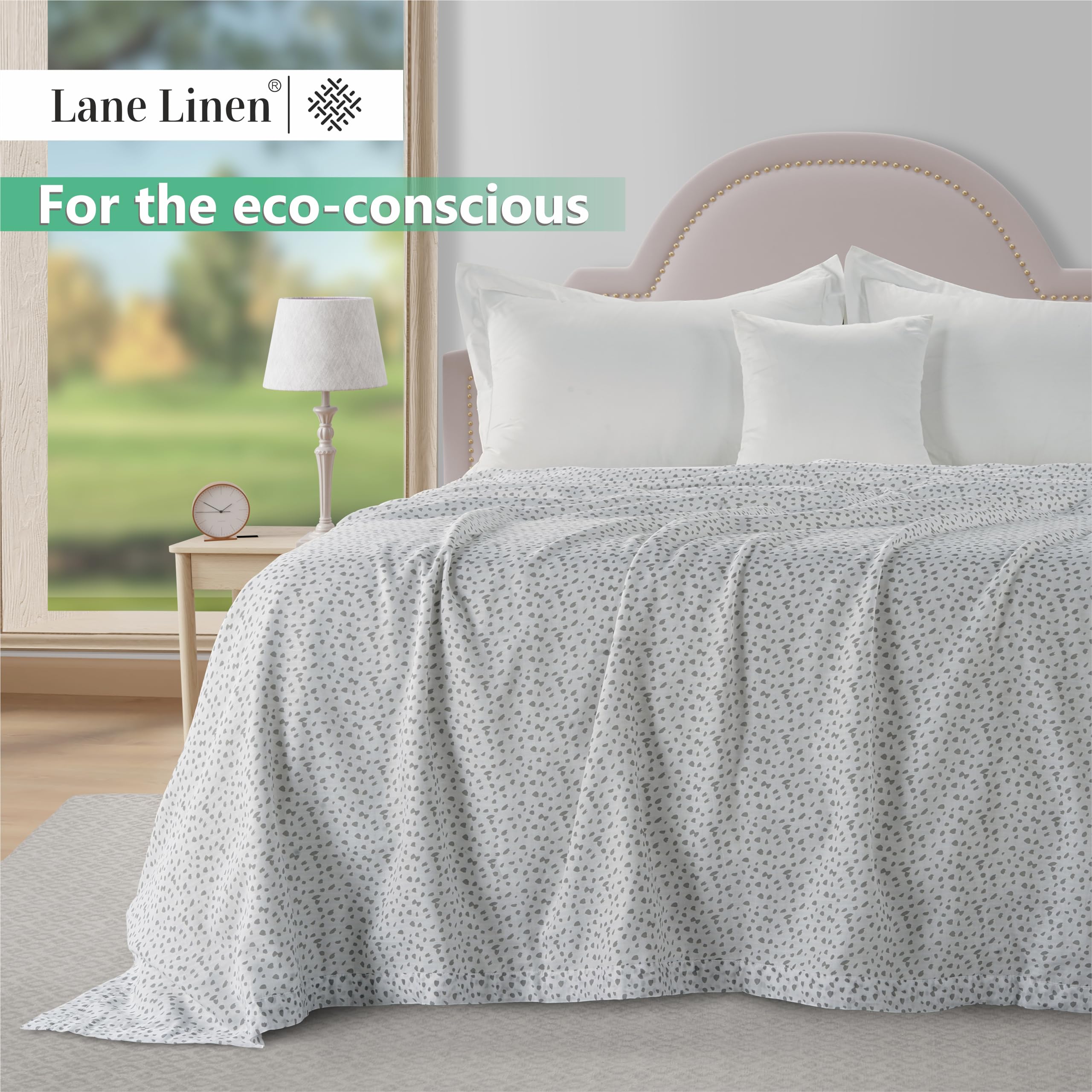 Foto 2 | Blanket Lane Linen Cooling, Tamaño Doble, Color Gris - Venta Internacional.