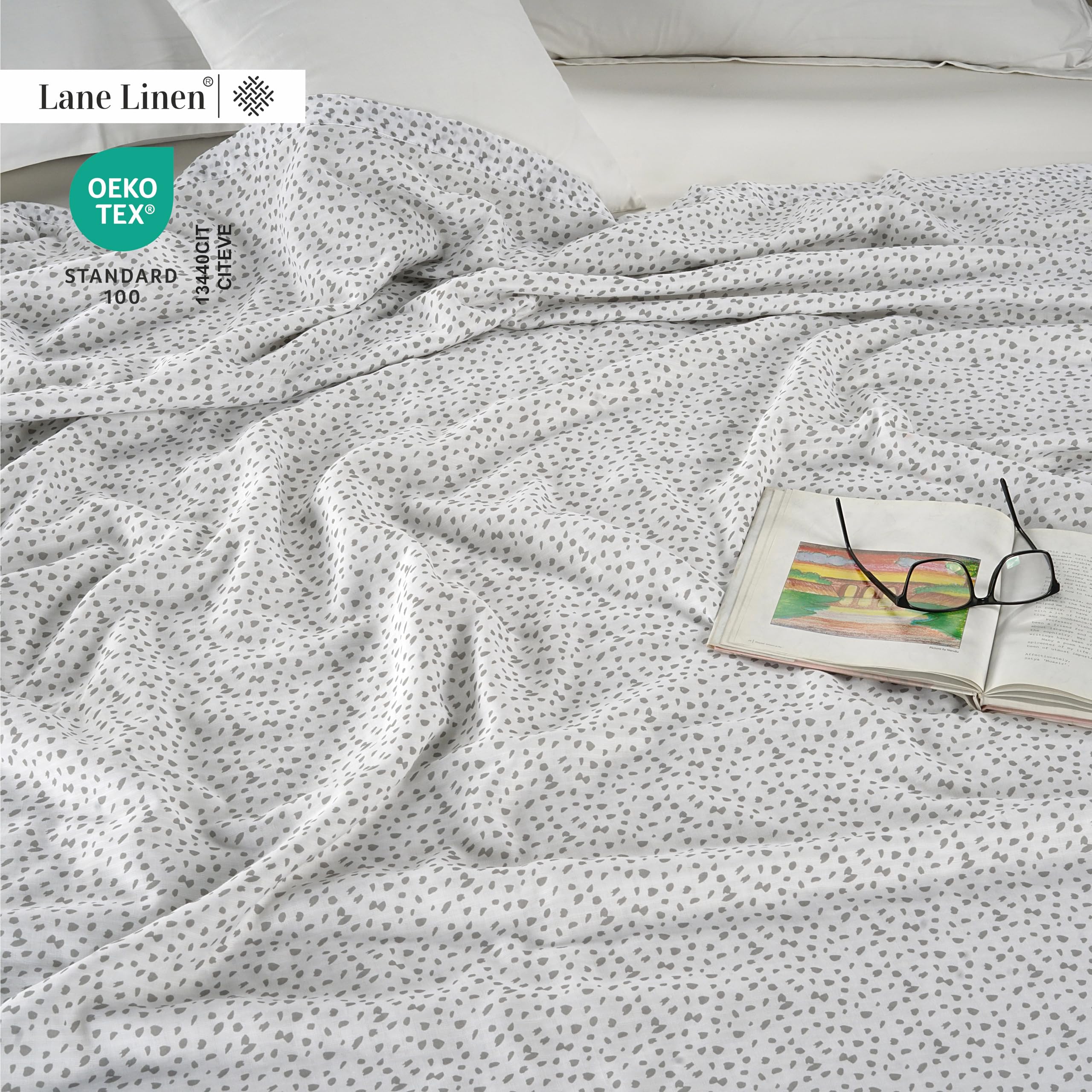 Foto 4 pulgar | Blanket Lane Linen Cooling, Tamaño Doble, Color Gris - Venta Internacional.