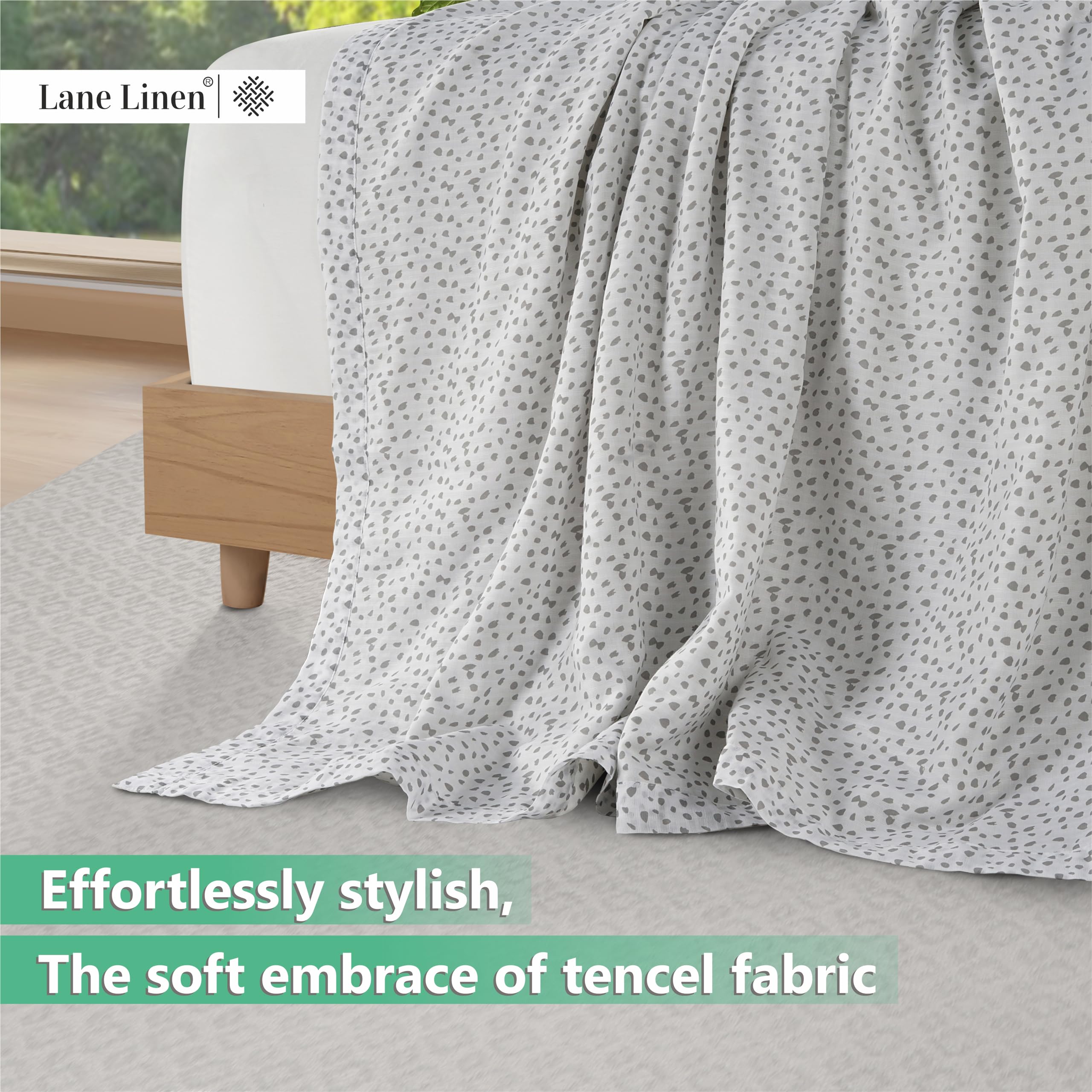 Foto 5 pulgar | Blanket Lane Linen Cooling, Tamaño Doble, Color Gris - Venta Internacional.